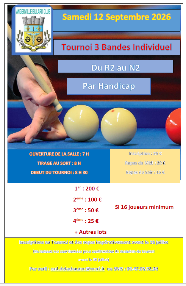 Tournoi 3B Angerville